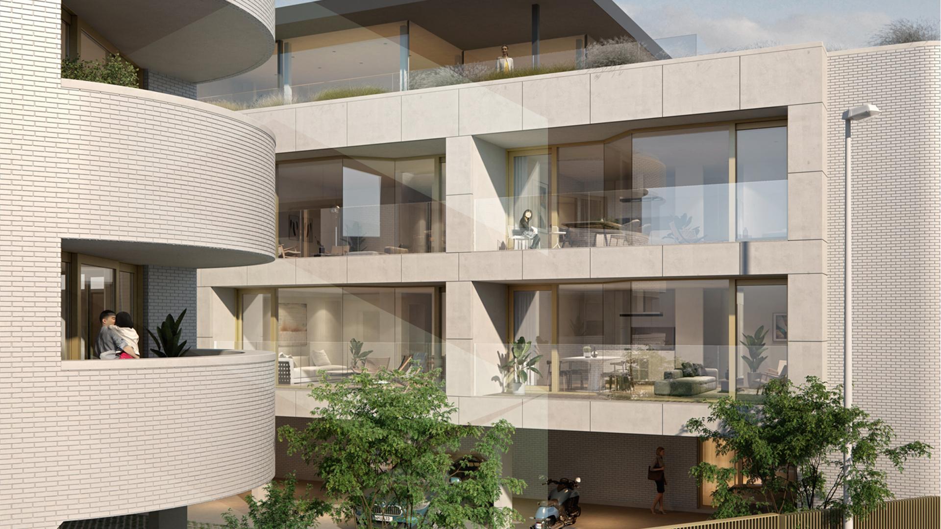 Mooi gebouw met verscheidene appartement